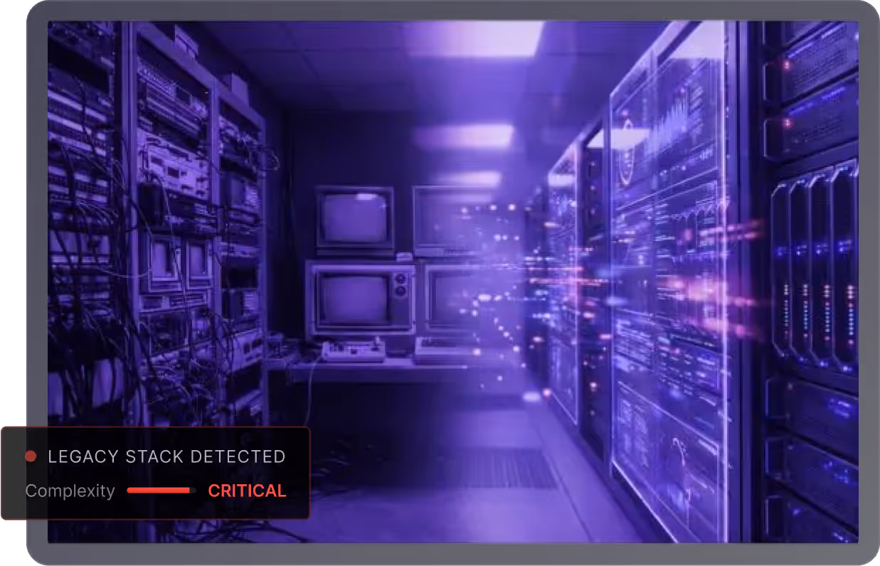 Visualización de la complejidad de la infraestructura broadcast heredada